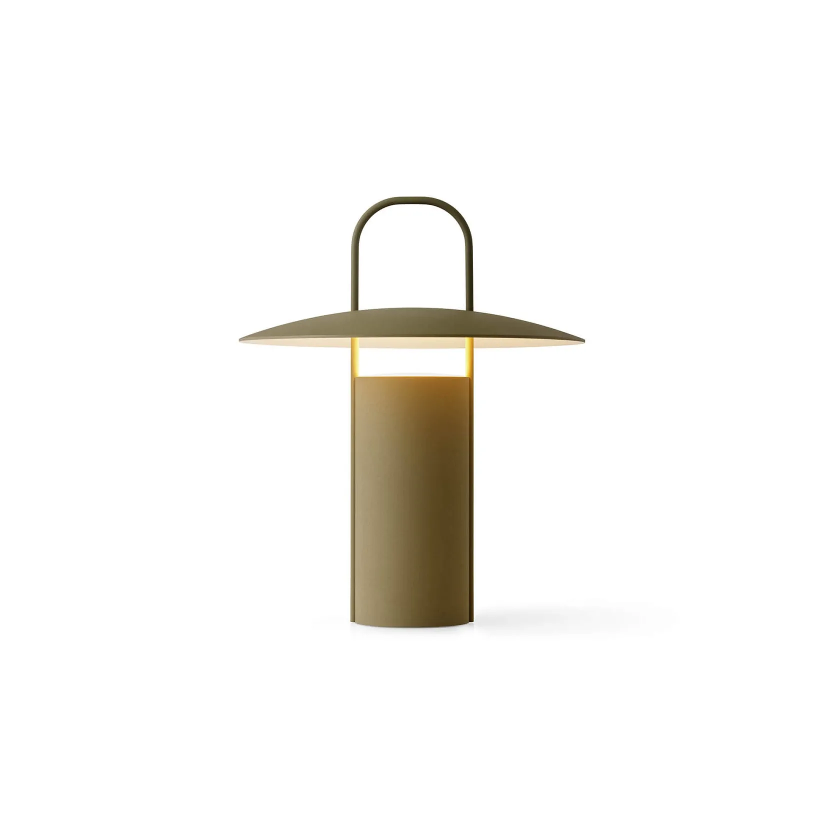 Ray portable table lamp | matte dusty green