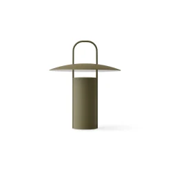 Ray portable table lamp | matte dusty green