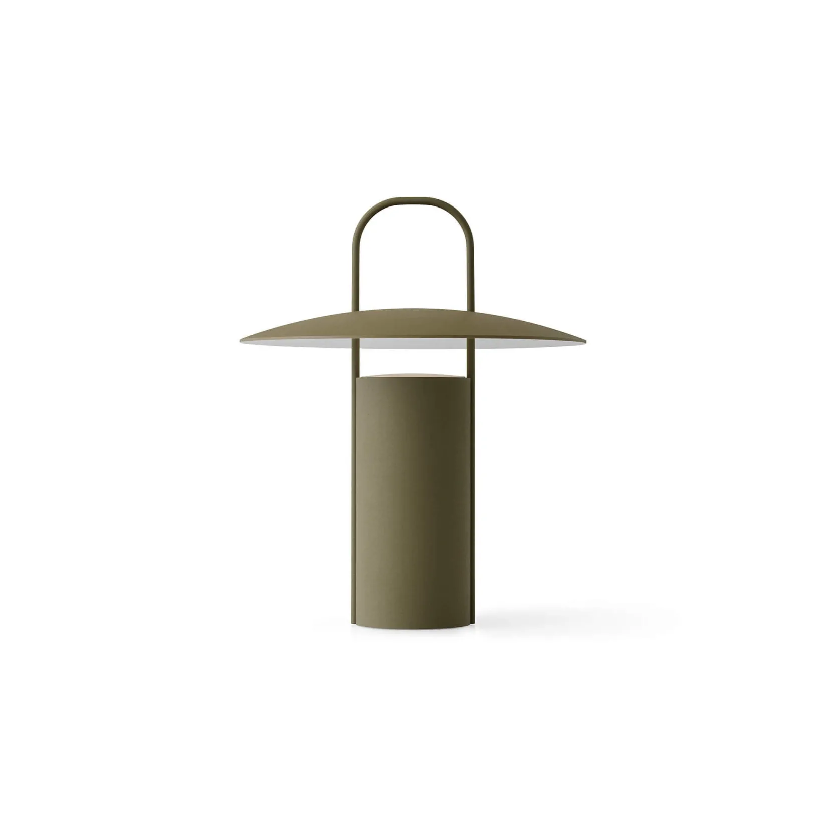 Ray portable table lamp | matte dusty green