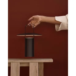 Ray portable table lamp | matte dusty green