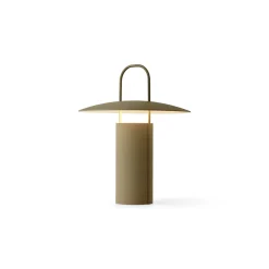 Ray portable table lamp | matte dusty green
