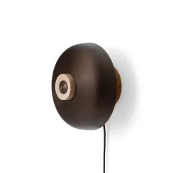 Reverse wall lamp | travertine and bronzed brass