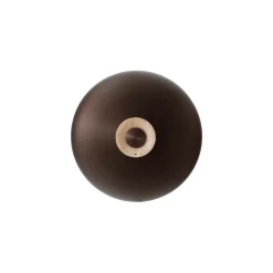 Reverse wall lamp | travertine and bronzed brass