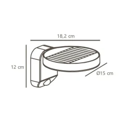 Rica wall solar | round