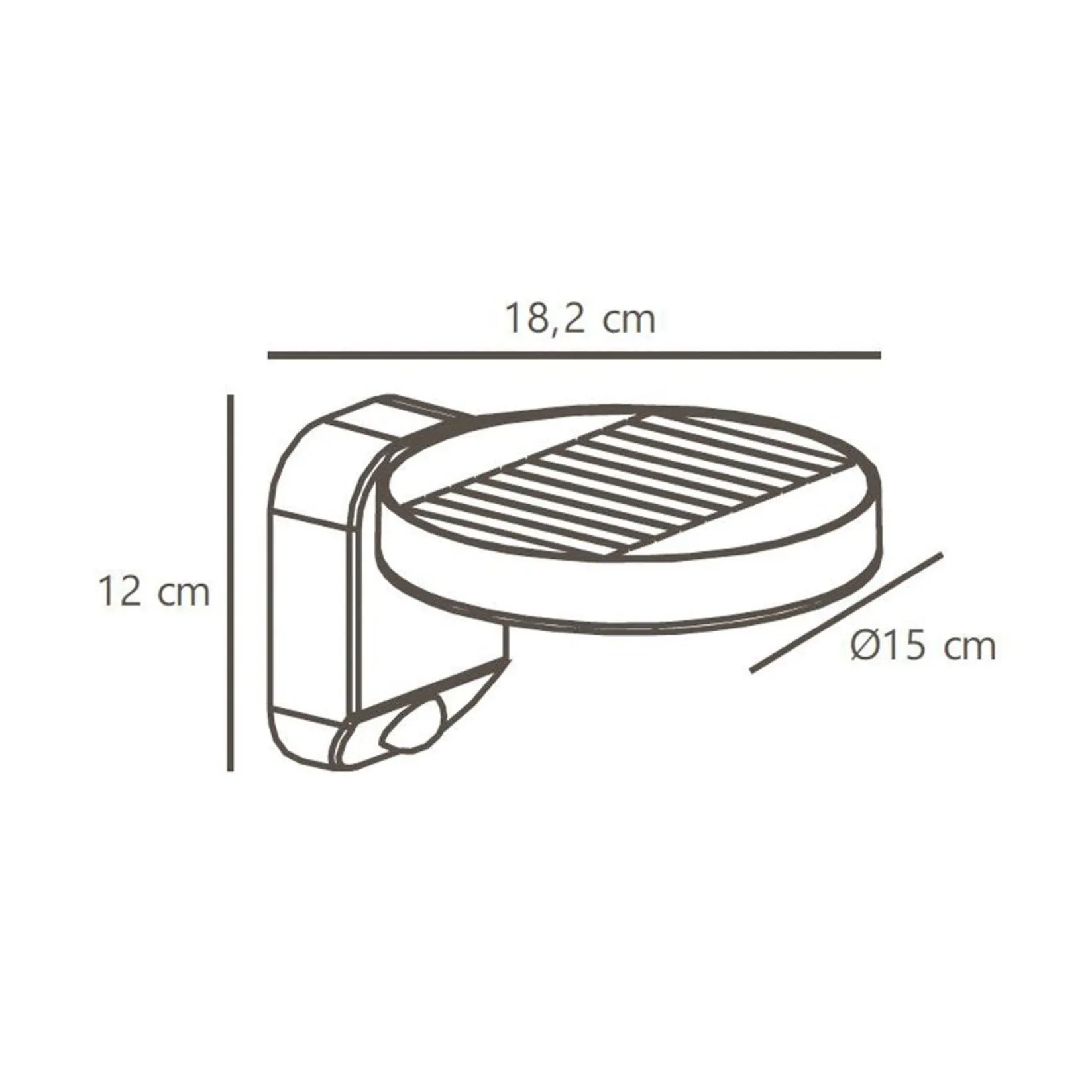 Rica wall solar | round