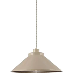Rio coloured brass pendant 38cm | vanilla cream