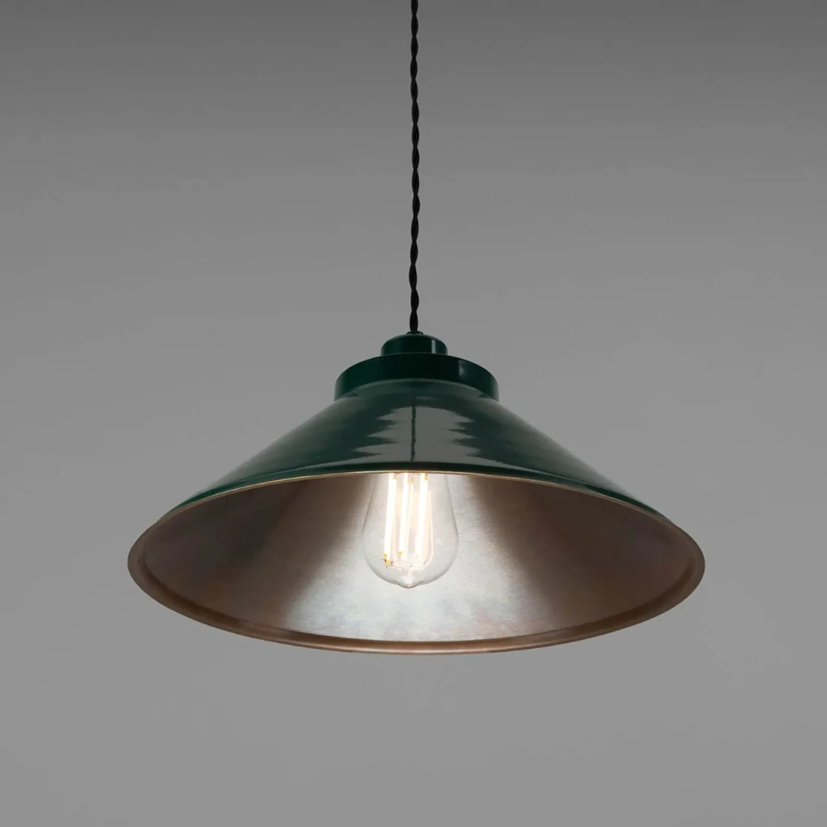 Rio coloured brass pendant 38cm | vanilla cream