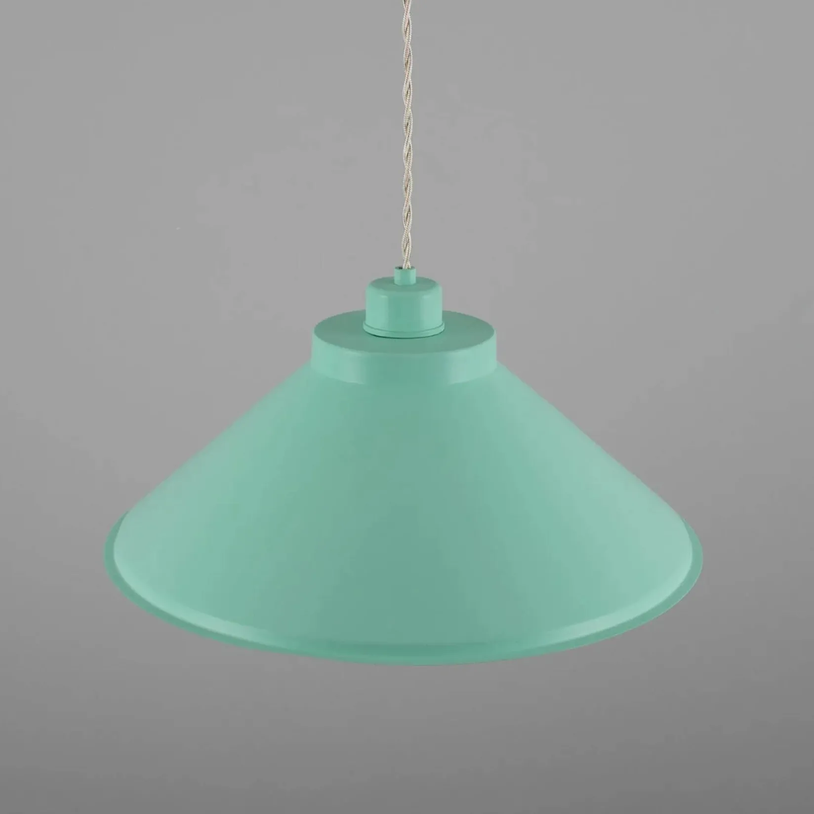 Rio coloured brass pendant 38cm | vanilla cream