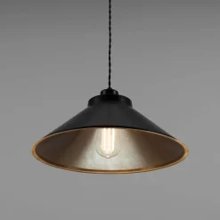Rio coloured brass pendant 38cm | vanilla cream