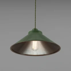 Rio coloured brass pendant 38cm | vanilla cream