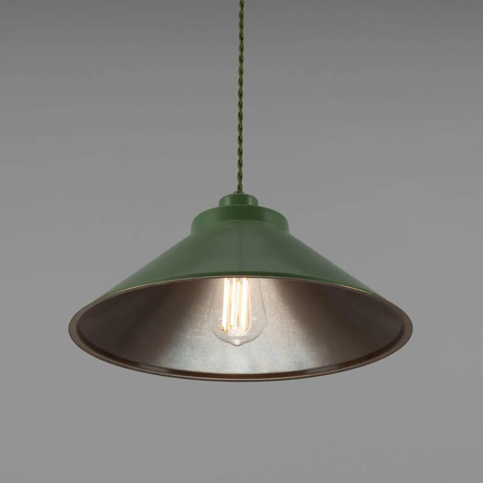 Rio coloured brass pendant 38cm | vanilla cream