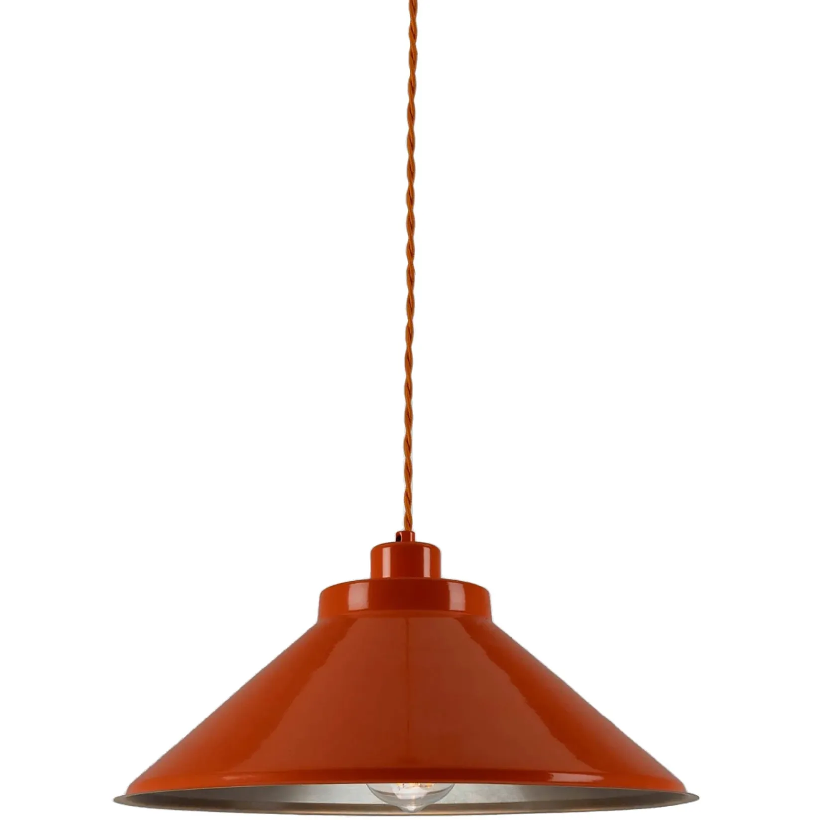 Rio coloured brass pendant 38cm | vanilla cream