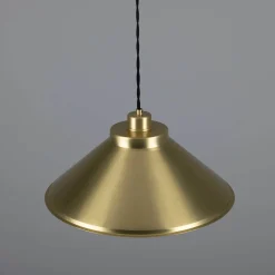 Rio coloured brass pendant 38cm | vanilla cream