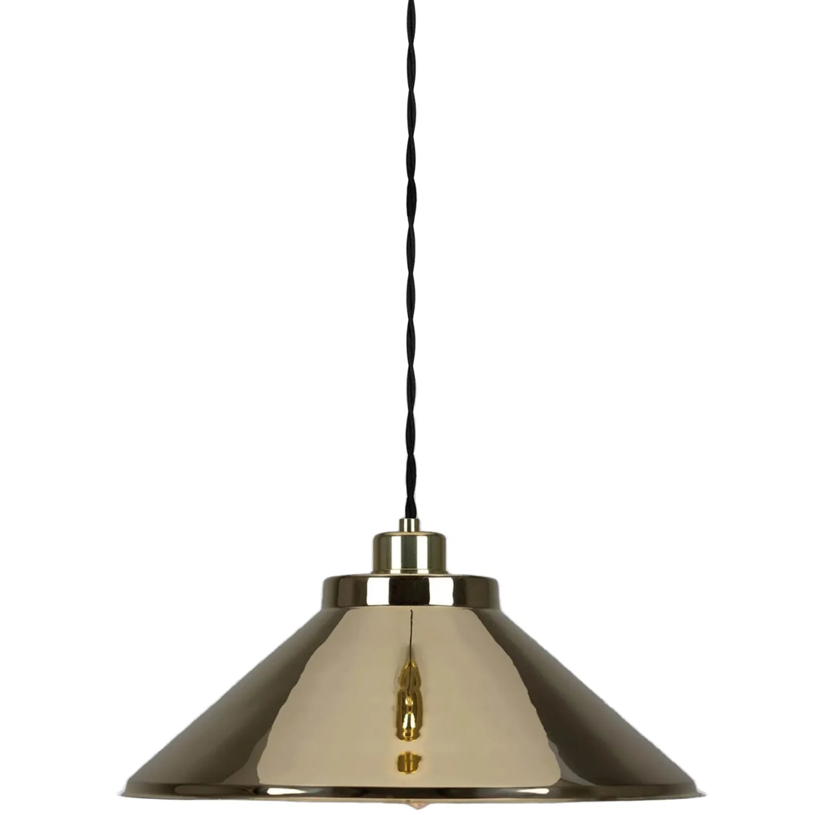 Rio coloured brass pendant 38cm | vanilla cream