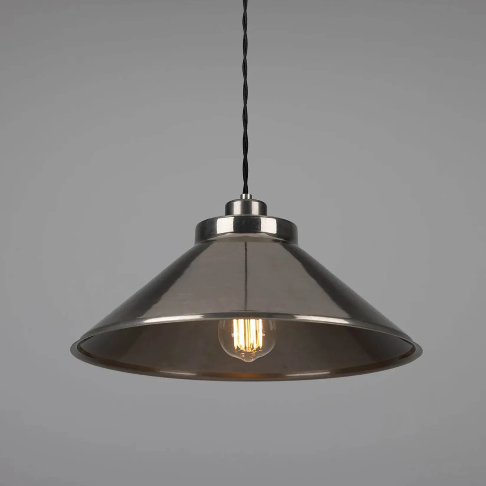 Rio coloured brass pendant 38cm | vanilla cream