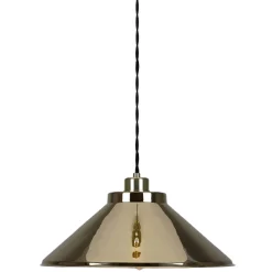 Rio coloured brass pendant 38cm | sapphire blue