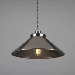 Rio coloured brass pendant 38cm | sapphire blue