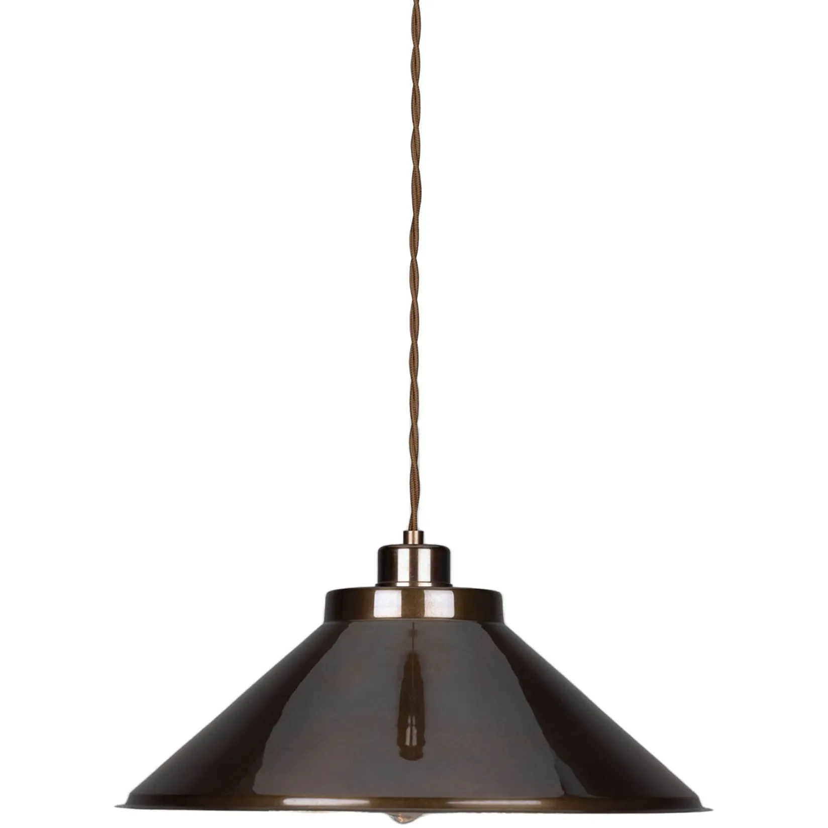 Rio vintage pendant 38cm | satin brass