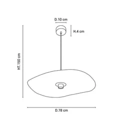 Rivage pendant | L 78 linen