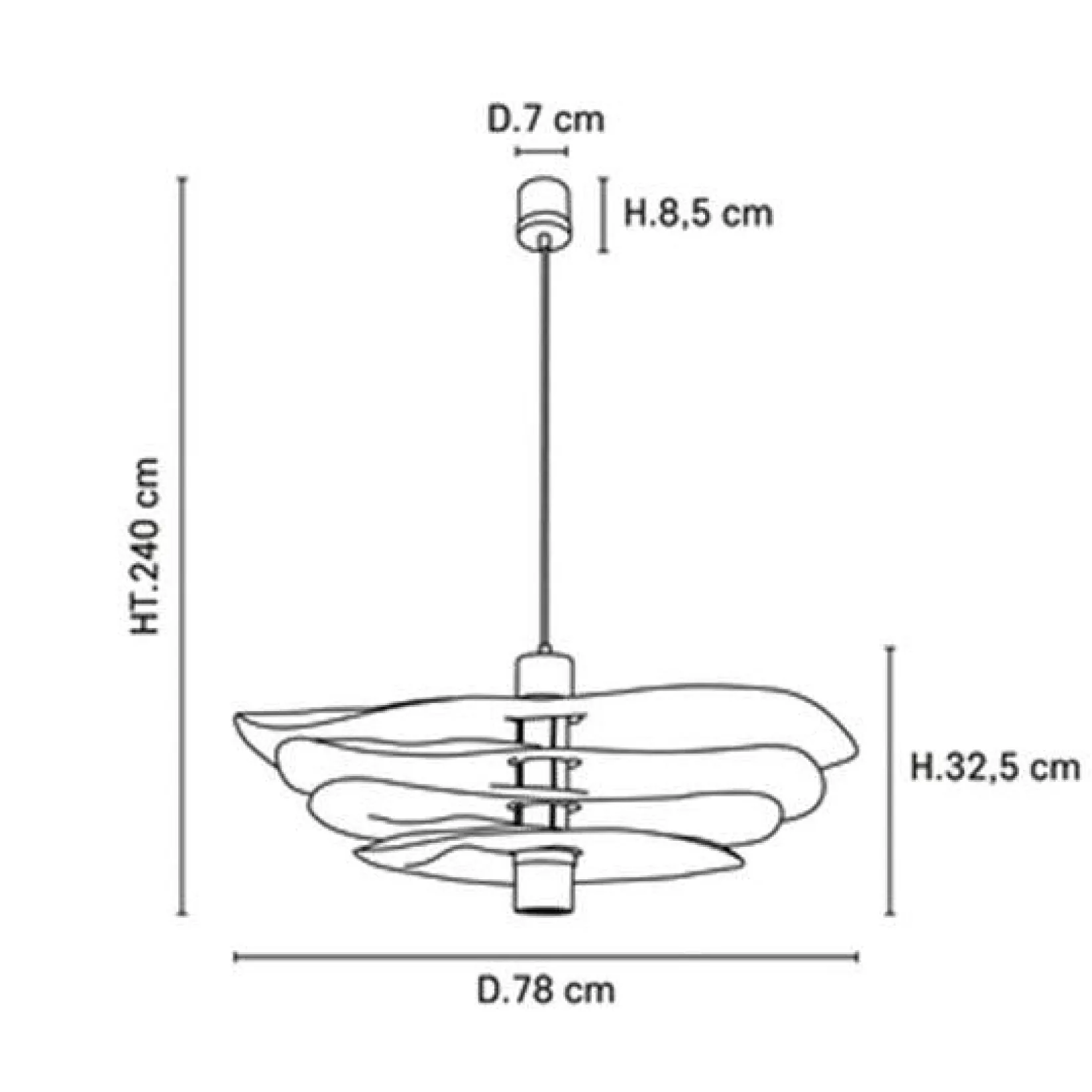 Rivage pendant | 4M 48 linen