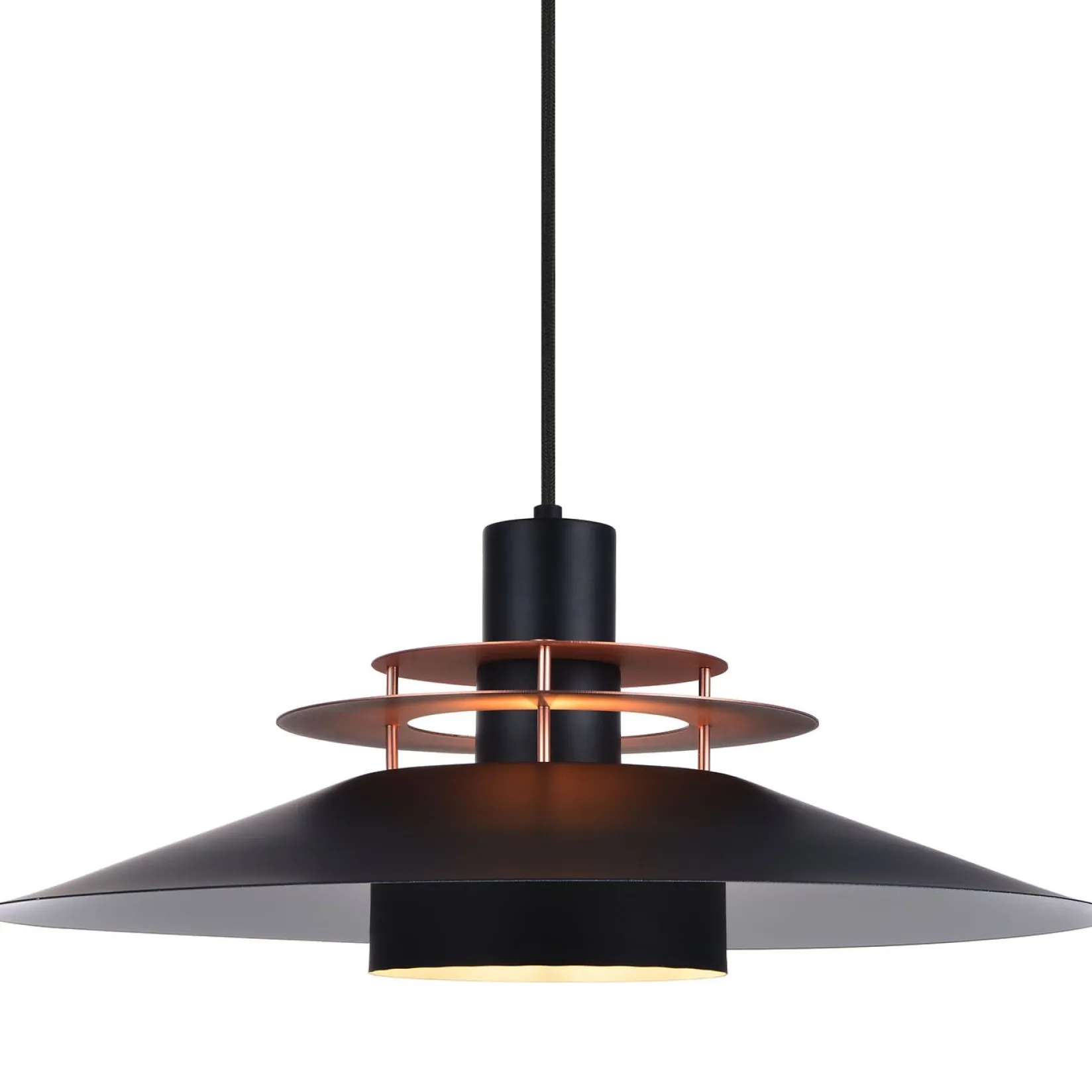 Rivoli 50 | black and brushed copper