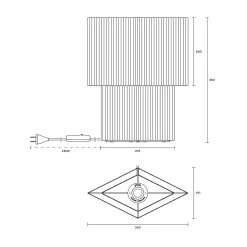 Romb 36 table lamp | cumin