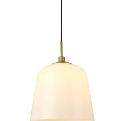 Room 49 pendant ⌀15-30 | opal white and antique brass