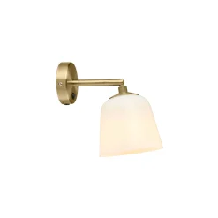 Room 49 wall | opal white and antique brass