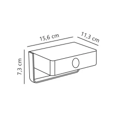 Saulio wall solar | black