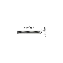 Scuba louver wall 600-1200 | black