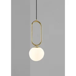 Shapes 27 | opal white brass