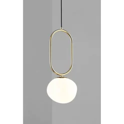 Shapes 27 | opal white brass