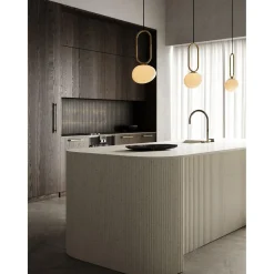 Shapes 27 | opal white brass