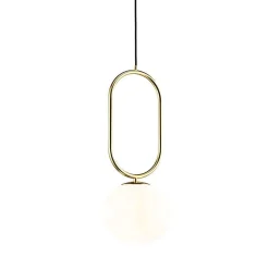 Shapes 27 | opal white brass