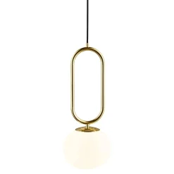 Shapes 27 | opal white brass