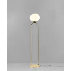 Shapes floor | opal white brass