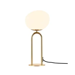 Shapes table | opal white brass