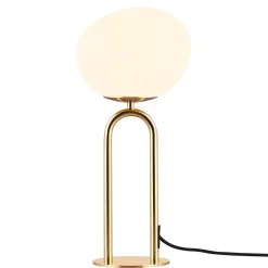 Shapes table | opal white brass