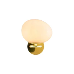 Shapes wall | opal white brass