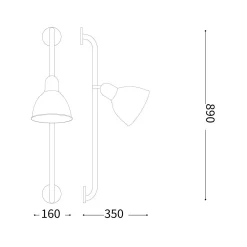 Shower wall | matt black