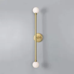 Silverton double wall IP44 | satin brass