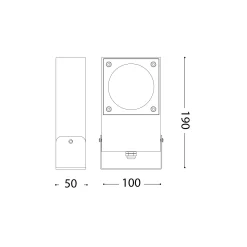 Sirio projector IP65 | white
