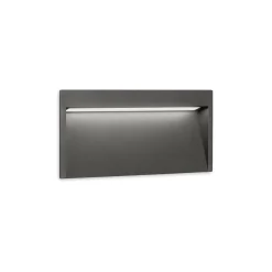Slim outdoor wall IP65 | textured grey