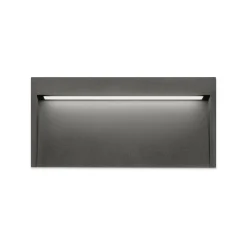Slim outdoor wall IP65 | textured grey