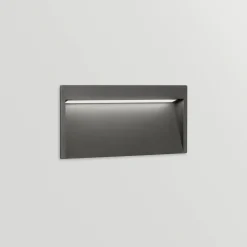Slim outdoor wall IP65 | textured grey