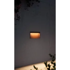 Slim outdoor wall IP65 | textured white