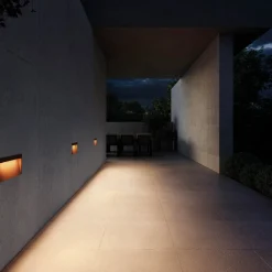 Slim outdoor wall IP65 | textured white