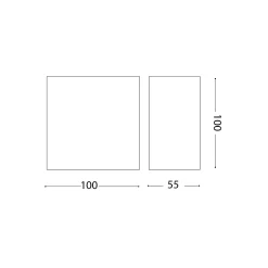 Snow wall IP65 | translucent white