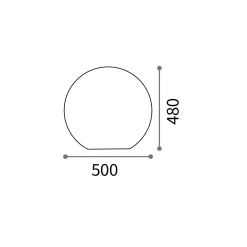 Sole garden floor | white