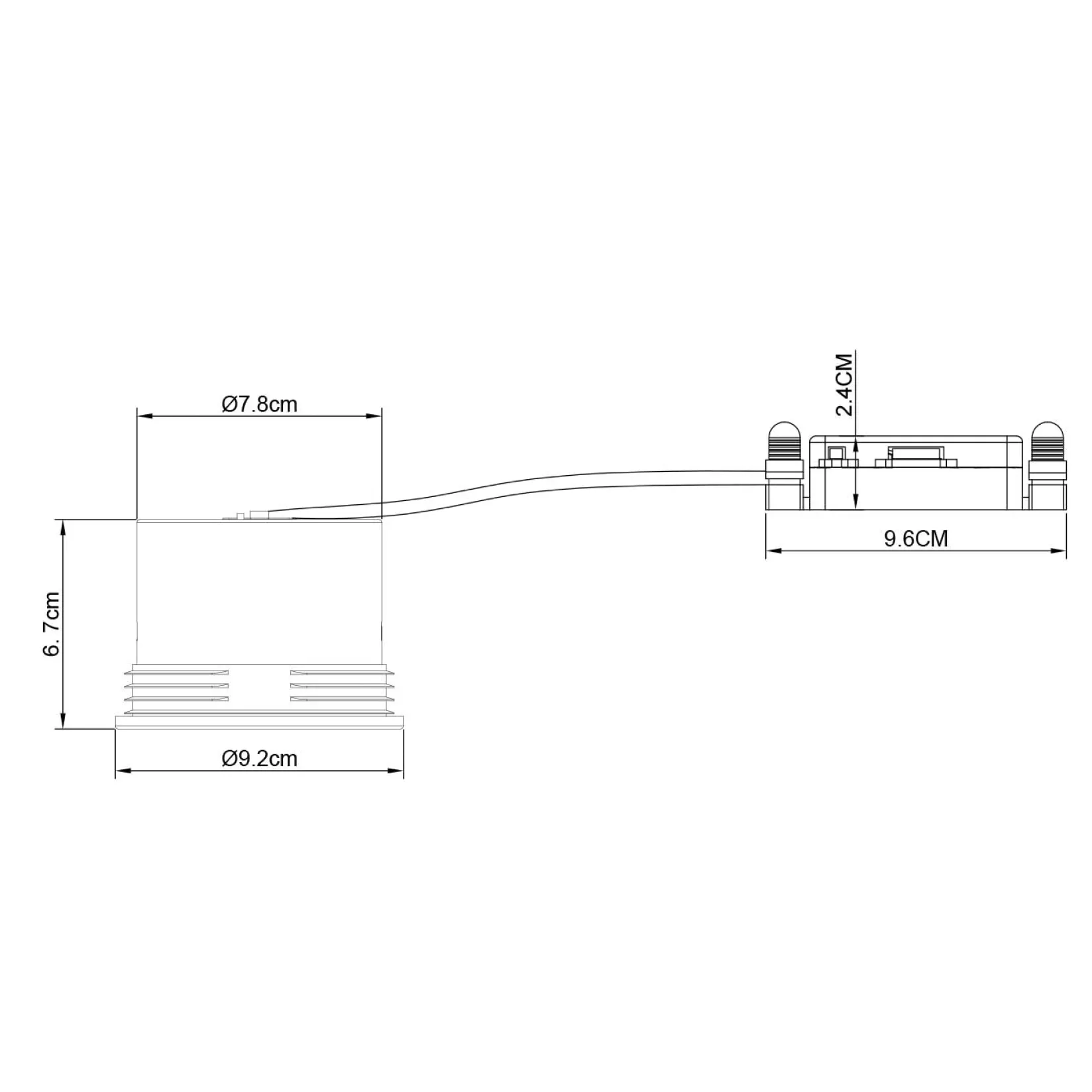 Sorina dir recessed | black